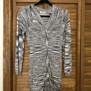 Steve Madden Striped Black and White Bodycon Dress